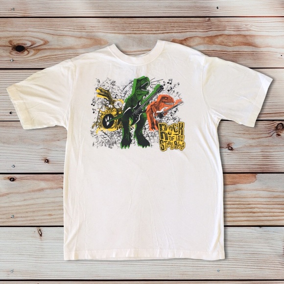 TCP Comedy“Rock of the ages”Dinosaur Rock Band Tee